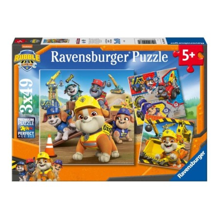 Ravensburger - Puzzle Rubble si echipa lui 3x49 piese Ravensburger - 1